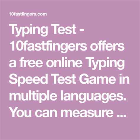 free typing games|10FastFingers.com .